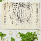 Image vintage Française Sur Les Serviettes De Cuis (Plié)