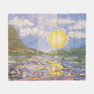 Imagen de mi obra Una ventana al mundo Fleece Deken