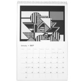 Images dans le calendrier noir et blanc (Jan 2027)