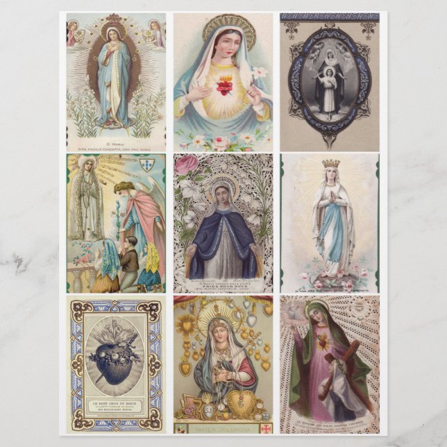 Images de cartes de prière religieuses vintage  (Devant)