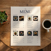 Images de code QR de menu de restaurant minimal cl