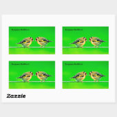Images de faune pour autocollants rectangle (Feuille)