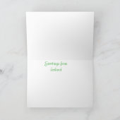 Images de la carte de voeux irlandaise (Intérieur)