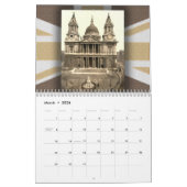 Images de vieille Londres calendrier de 12 mois (Mar 2026)