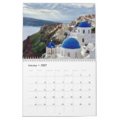 Images du calendrier de Santorin (Jan 2027)