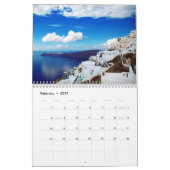 Images du calendrier de Santorin (Feb 2027)