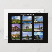 Images irlandaises pour carte postale (Devant / Derrière)