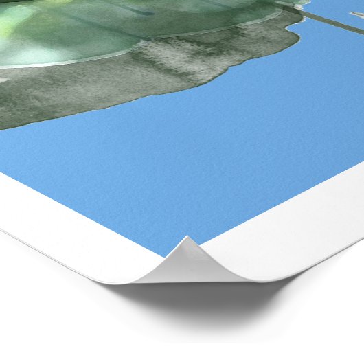 imaginair kunstlandschap poster (Hoek)