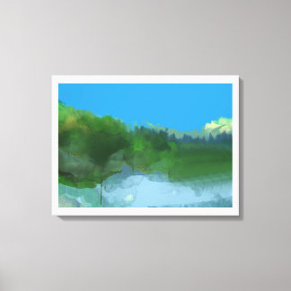 Imaginair land canvas afdruk