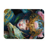 Imaginaire Art Dragon déesse Queen Magnet (Horizontal)