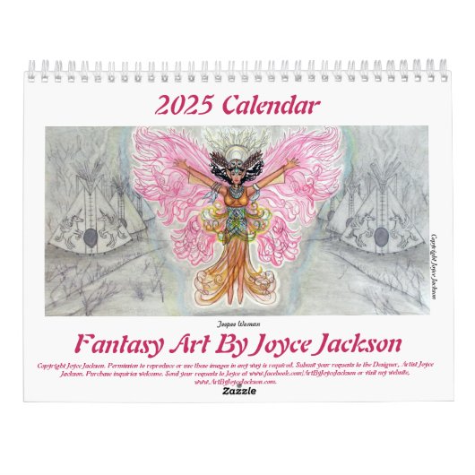 Imaginaire Art par Joyce Jackson Calendrier 2025 (Dos)