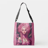Imaginaire Art Rococo Portrait Rose Sac fourre-tou (Dos)