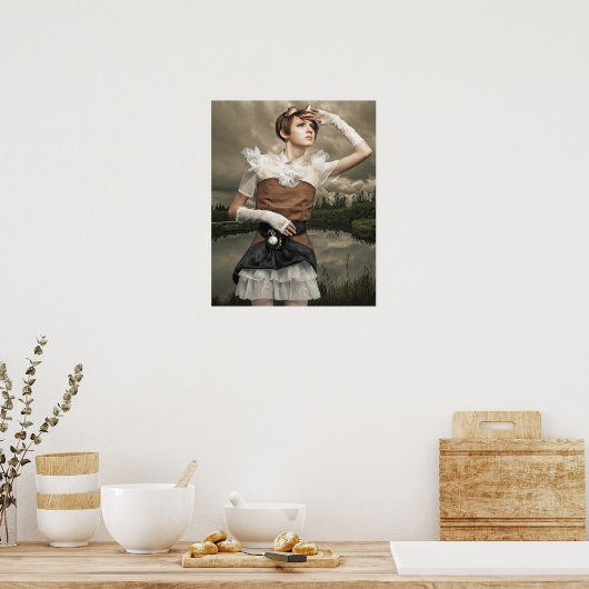 Imaginaire Art Steampunk Poster Femme (Cuisine)