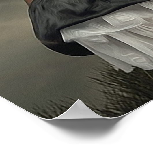 Imaginaire Art Steampunk Poster Femme (Coin)