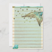 Imaginaire Beach Mermaid Baby shower Invitation (Dos)