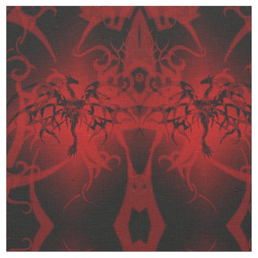 Imaginaire Black Dragons Goth tissu (Fermer)