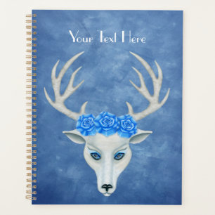Imaginaire blanc cerf Roses face sur blues