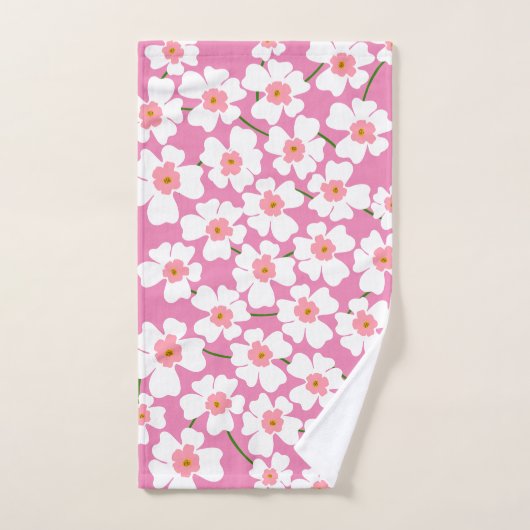 Imaginaire blanc et rose (Serviette à main)