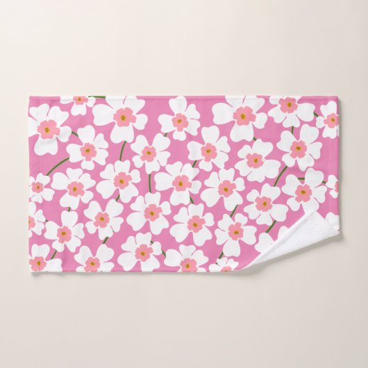 Imaginaire blanc et rose (Serviette à main)