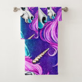 Imaginaire blanc Unicorn sans couture Motif (En situation)