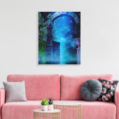 Imaginaire Bleu nuit Bleu clair toile étirée (Insitu(Salon))