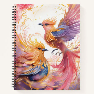 Imaginaire Carnet coloré d'oiseaux
