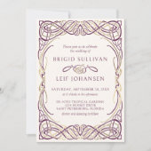 Imaginaire Celtic Médieval Faire-part de mariage (Devant)