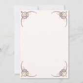 Imaginaire Celtic Médieval Faire-part de mariage (Dos)