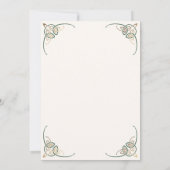 Imaginaire Celtic Médieval Faire-part de mariage (Dos)