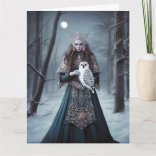 Imaginaire celtique Yuletide Goddess Carte de voeu