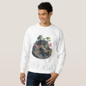 Imaginaire chinois mignon Paysage 3D Sweatshirt de (Devant entier)
