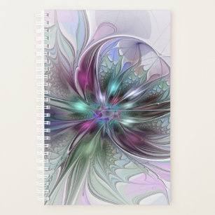 Imaginaire coloré Abstrait Fleur fractale moderne