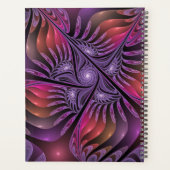 Imaginaire coloré Abstrait Violet Fractal Nom (Dos)