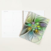 Imaginaire coloré Fleur moderne Abstrait Fractal (Devant avec enveloppe)