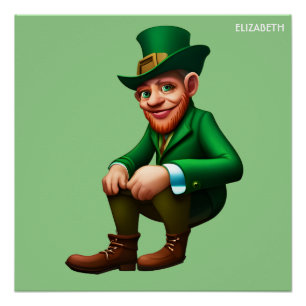 Imaginaire coloré Leprechaun style Art Déco