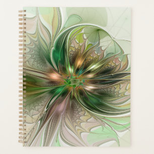 Imaginaire coloré Moderne Fleur Fractale Abstraite
