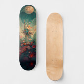 Imaginaire cosmic robot skateboard art (Recto)