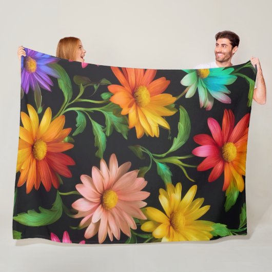 Imaginaire Daisy Motif polaire couverture (En situation)