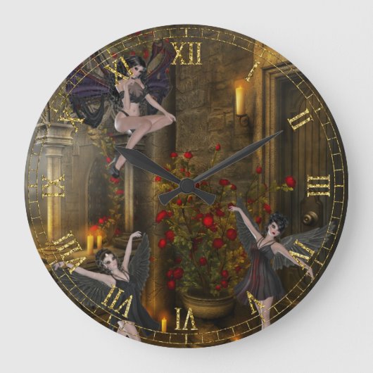 Imaginaire Dansant sur le Balcon Mur Horloge (Recto)