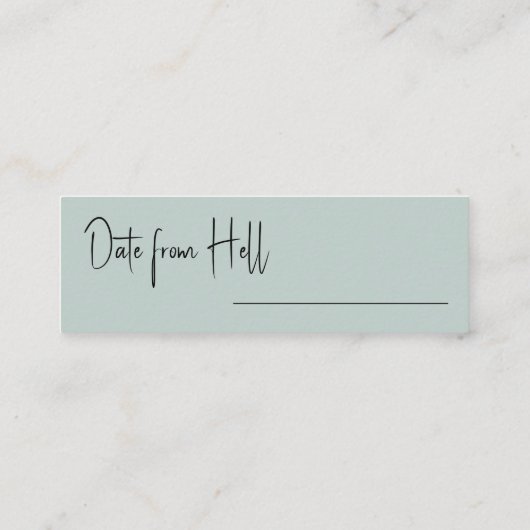 Imaginaire Date Green Wash Fête des mariées Carte  (Dos)