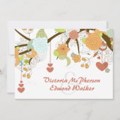 Imaginaire d'automne Faire-part de mariage floral (Devant)