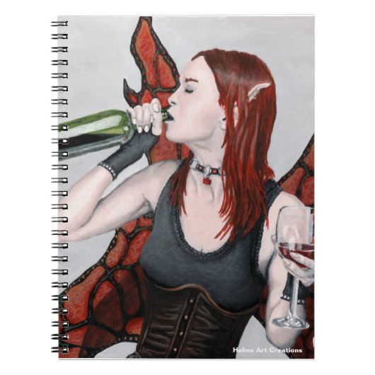 Imaginaire de bouteille de vin fée magique Carnet (Devant)