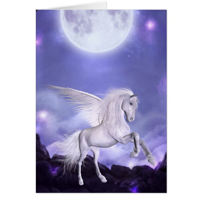Imaginaire de carte de cheval d'ange (Devant)