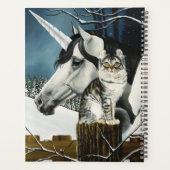 Imaginaire de chat de la licorne blanche (Dos)