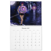 Imaginaire de filles gothiques 3D Calendrier mural (Jan 2027)