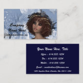 Imaginaire de la lune d'hiver Carte de visite (Devant / Derrière)