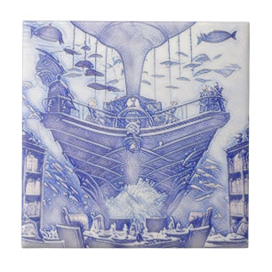 Imaginaire de l'ère victorienne Carreaux de la mer