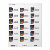 Imaginaire de Noël mignon Étiquette Dragon (Feuille entière)