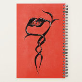 Imaginaire de serpent rouge créature goth (Dos)