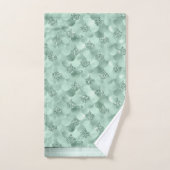 Imaginaire de sirène | Sage Mint Green Scale Motif (Serviette à main)
